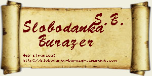 Slobodanka Burazer vizit kartica